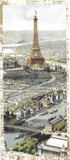 Eiffel Tower during universal exposition greeting card