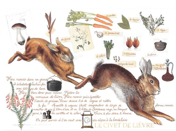 Rabbit recipe card